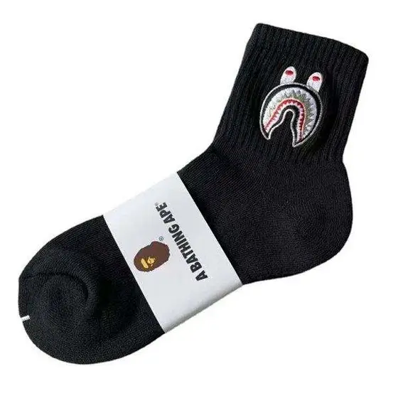 Bape Breathable Towel Bottoming Cycling Socks Outdoor Socks