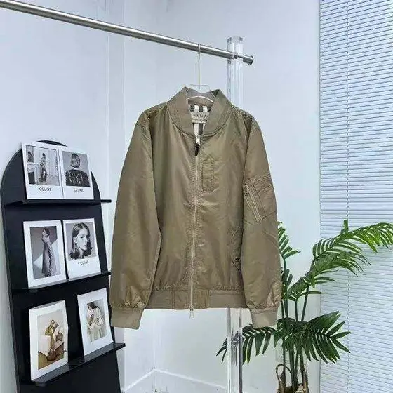 Burberry Jacket Khaki MA-1 Bomber Jacket