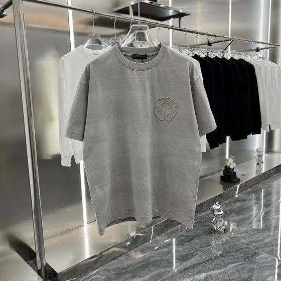 Chrome Hearts Horseshoe Cross Embroidered T‑Shirt