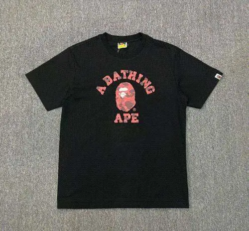 A Bathing Ape BAPE 2025 Fall Winter Men's Classic Ape Head Letter Print T-Shirt,