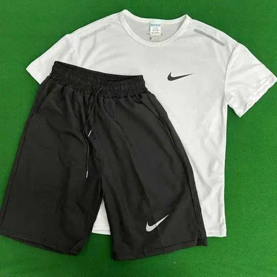 Nike Tech Dri-FIT Breathable Short Sleeve T-Shirt & Shorts Sport Set Unisex