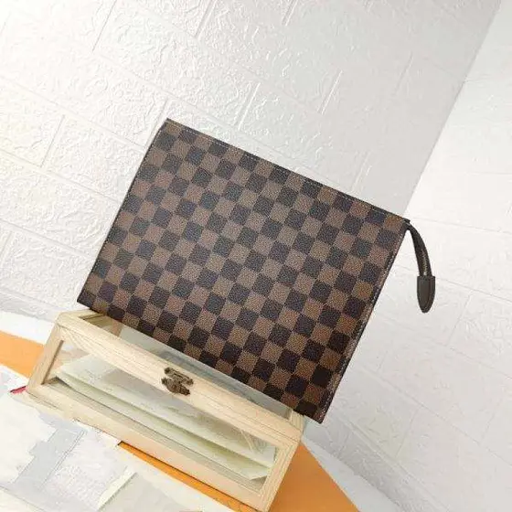 LV Damier Canvas Clutch Bag