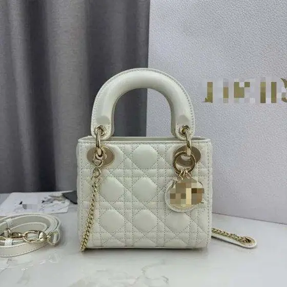 Dior classic sheepskin three princess bag female high-grade chain messenger bag