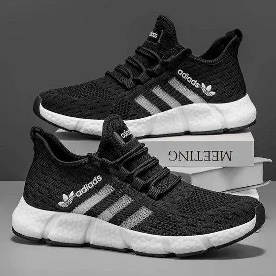Adidas Summer Flying Weaving Breathable Men's Shoes Mesh Running Sneakers Men's