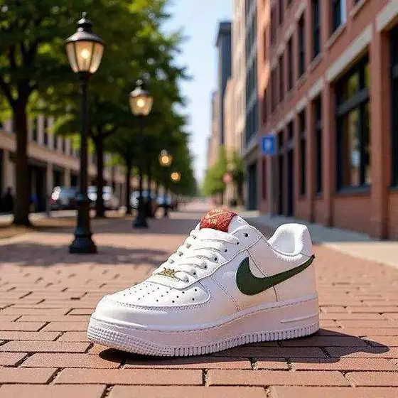 Nike Classic af1 Air Force One Men's and Women's White and Green Shoes 2026 New