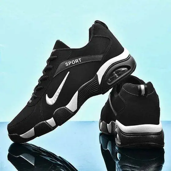 Nike Men's Shoes Deodorant Leather Wear-resistant Casual Leather Non-slip Soft B