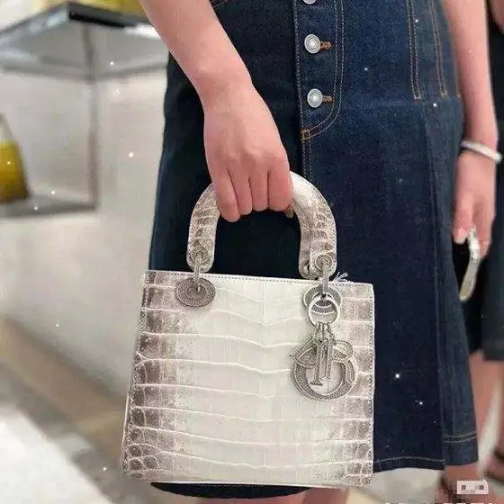 Dior Diana Himalayan handbag 2024 new leather crocodile pattern high quality fas