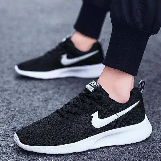 Nike Three-Generation Small Running Shoes London Mesh Sneakers Summer Black and
