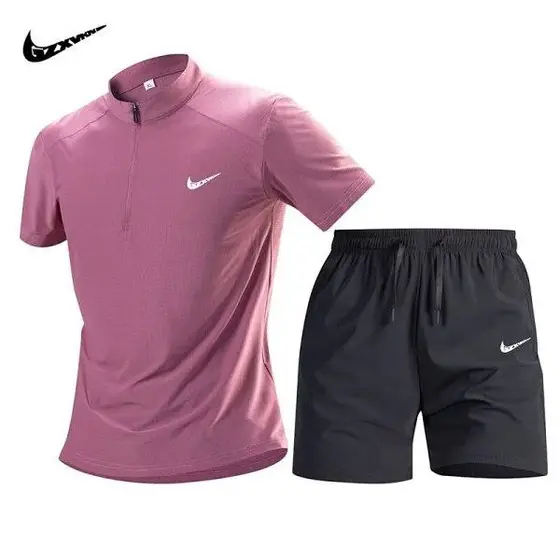 NikeTech Shirt Shorts Quick‑Dry Sports Tracksuit