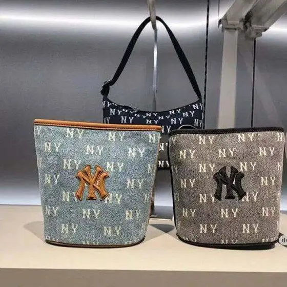 MLB NY Monogram Canvas Bucket Bag